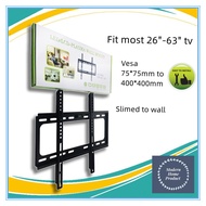 Slimed wall mounted Fixed TV bracket for 26 to 63 inch TV