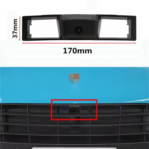 YIFOUM HD Car Front View Parking Night Vision Positive Waterproof Logo Camera For Porsche Macan 95B 
