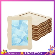 【HOT SALE】 12 Pack Wooden Picture Frames 4x6 DIY Wood Craft Picture Frames for Birthday Party Mother