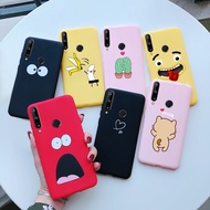 Huawei Y6P Y7P 2020 Casing Candy Matte Cute Printed Couple Phone Case Huawei Y6P MED-LX9N Y7P ART-L2