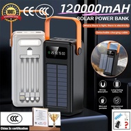 3c Power Bank 120000mAh Outdoor Camping Solar Portable Power Bank CCC Power Bank Fast Charger LED Li