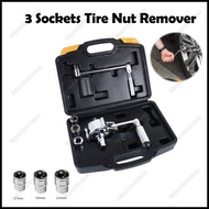 3 Sockets Tire Nut Remover Heavy Duty Lug Nut Tool Torque Multiplier Socket Wrench Set Spanner 17mm