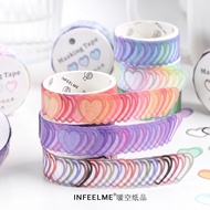 Infeel Me Heart Pattern Sticker V.1 Decorative Stationery Washi Tape