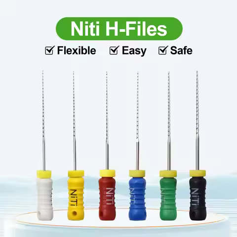 5 Boxes NiTi H Files Hand Use Endo Files High-density Thread Structure Endodontic File 21/25mm Nicke