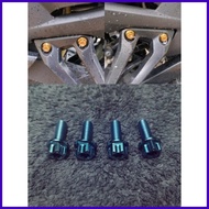 ✩ ❆ ∮ Titanium Gr5 8x20 Footrest Bolts Raider150/Sniper150 (4pc)