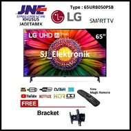 Braket + LED TV LG 65 Inch 65UR8050PSB - 65UR8050 Real 4K Smart UHD TV