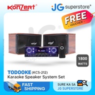 welcome Konzert TodoOke KCS-212 1800W 6 2-Way Woofer Micro Component Karaoke Speaker System (SET)