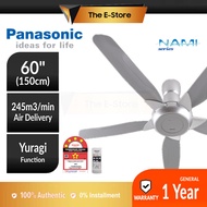 Panasonic F-M15E2 NAMI 5 Blades 60" Ceiling Fan" | F-M15E2VBHH (Remote Control Ceiling Fan Siling Fan Kipas Siling Remote Wall Fan 風扇 风扇)