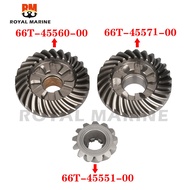 Gear Kit 66T-45560 66T-45551 66T-45571 For Yamaha Outboard Motor 2T 40HP 40X Forward Reverse Pinion 