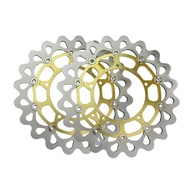 Mo 2PCS Motorcycle Front Brake Disc Rotors for Yamaha FZ1/FZ1 FAZER/FZ1 ABS/YZF R1/ R1M/V MAX Vmax G