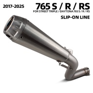 Arrow Pro-Race Motorcycle Exhaust Slip On Line for Triumph Street Triple Daytona 765S 765SR 765RS 20