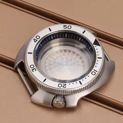 44mm Watch Cases Sapphire Glass For Turtle Mouth Seiko NH35 NH36 NH38 NH34 28.5mm Dial With Chapter 