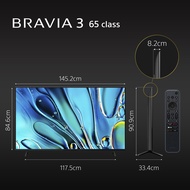 Sony 55/65/75/85 Inch Bravia 3 4K Ultra HD LED TV with Google TV K85S30 K75S30 K65S30 K55S30