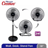 COSMOS SIF1804S 3IN1 Floor Table Wall Fan / Cosmos SIF 1804S Fan COSMOS SIF-1804S Fan