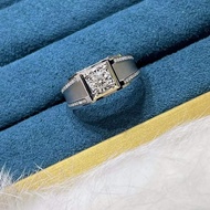 18k white gold diamond ring.
