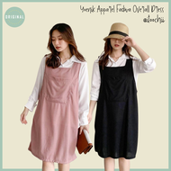 Yoenik Fadwa Overall Dress Rok Overall Jumpsuit Baju Kodok Dress Korean Style Midi Dress Jumpsuit Rok Korea Playsuit Baju Luaran