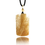 【正佳珠寶】銅鈦晶 高品金銅鈦 22.5g 平安無事牌 銅鈦晶吊墜