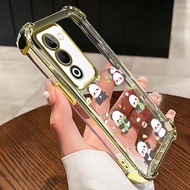 TEMU Phone Case: For Oppo A5 5g,a5x 5g 4 Corner Anti Fall Protection Soft Case Cute Panda Daily