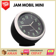 Mobil Jam Mini Quartz Clock Luminous - K01 / Jam Mobil Dashboard LED Analog Digital / Jam Mobil Kija