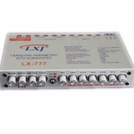 ปรีแอมป์รถยนต์7แบนด์PRE With SUB Woofer - Silver Model LXJ LX-777