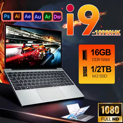 2026 NEW Arrival Windows 11 Pro i9 Laptop Core i9 10980HK Gaming Laptops 16GB DDR4 1TB SSD FHD Gamer