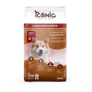 ICONIC อาหารสุนัขแบบเม็ด ไอโคนิค 15 kg รสแกะและข้าว สำหรับสุนัขพันธุ์ใหญ่ (DOG FOOD LAMB AND RICE FL