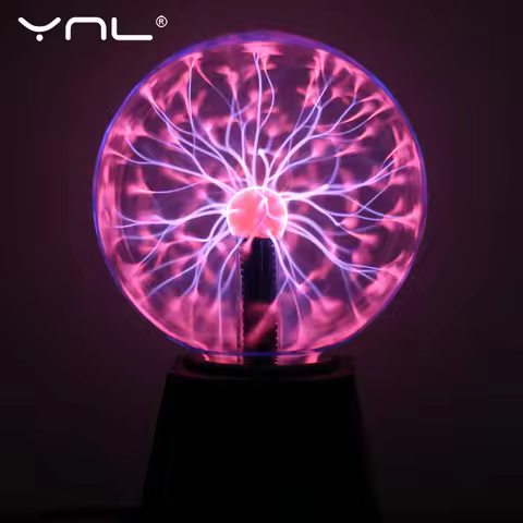 Novelty Glass Magic Plasma Ball Light Electric Lamp 220V 3 4 5 6 Inch Night Light Kids Gift Birthday