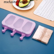 MXFASHIONE Ice Cream Mold, Purple Silicone Popsicle Mold, Household with Lid and Popsicle Sticks Bunny/bear Claw Pattern Ice Lolly Mold Summer