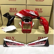 RXZ HLY BODY COVER SET COVERSET RED MERAH MILI VRC + WH / Y961 WITH BUBBLE WRAP