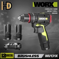 WORX 12V WU131X Cordless Impact Drill Driver / Brushless Motor Impact Drill Driver / Drill Mesin / M