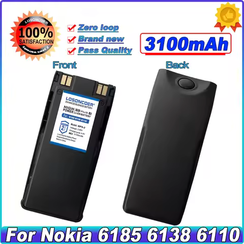 3100mAh BPS-2 BPS-2N For Nokia 5165 5110 5125 6160 6185 6138 6110 6310I 6310 6210 5180 5170 5160 515