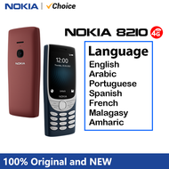 ใหม่และดั้งเดิมโทรศัพท์ Nokia 8210 4G มีจอแสดงผล2.8นิ้วบลูทูธ5.0 1450mAh สองซิม FM ไฟฉายปุ่มกดที่ทนทาน