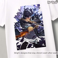Anime t-shirt solo leveling sung jin woo boys - Anime t-shirt solo leveling jin woo