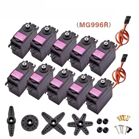 MG995 MG996R JR Steering Rotation Servo Motor 180 360 MG 996 High Speed Torque Metal Gear for RC Car