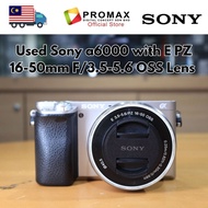 Used Sony a6000 with E PZ 16-50mm F/3.5-5.6 OSS Lens