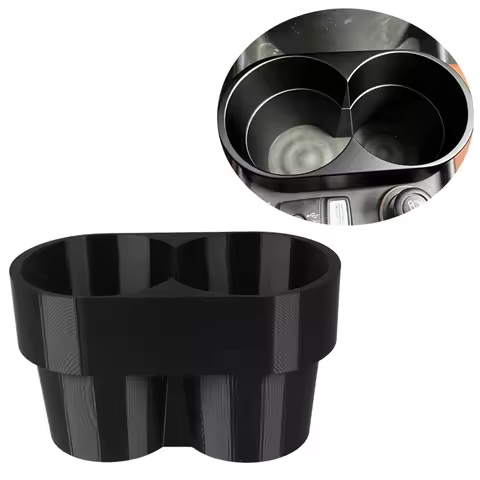 1pc Double-Cup Holder for Fiat 500/Abate Cup Holder Extended Edition for Models 2009-2017 Up To The