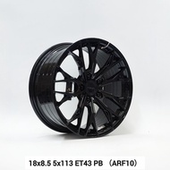 【Installation Available】ARF10 ASGA 18INCH 18X8.5 5X113 ET43 P.BLACK READY STOCK SPORT RIM WHEELS FLO