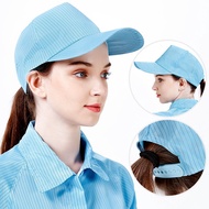 ESD Cap Anti Static Visor Cap Hat PC ESD Factory Lab Dust-free Work Hat for Men and Women