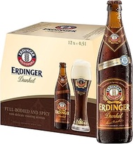 Erdinger Dunkel Dark Wheat Beer Bottle, 12 x 500ml