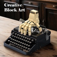 Adams Family Wednesday Pet Thing Broken Hand Typewriter Building Block Ornaments Creative Assembling