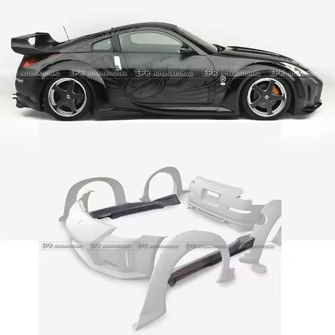 For Nissan 350Z Z33 VS Style Side Skirt | Wide Body Design | Drift Racing | Aerodynamic