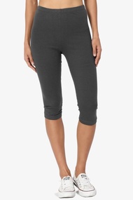 Legging Pendek Wanita 3/4 Selutut Bahan Spandek Jersey Adem Dan Melar BB 30 sampai 110KG