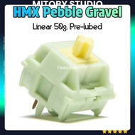 HMX Pebble Gravel linear switch Mitoby Studio HMX smooth prelube mechanical keyboard switch
