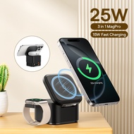 Baseus MagPro 2-in-1 Magnetic Wireless Charger 25W Cosmic Black (Includes: MagPro Magnetic Wireless 