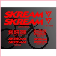 ◆ ◩ ∈ Decal Sticker Cutting Fixie SKREAM, Fixie Bike Sticker