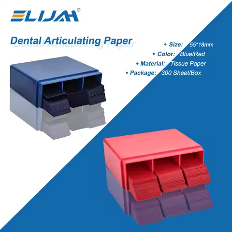 Dental Articulating Paper Dentista Blue Red Double-sided Bite Strips Denspay Oral Dentist Teeth Whit