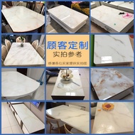 Tempered glass custom marble table table coffee table table rectangular round plate transparent glas