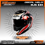 NJS ZX-1 FULLFACE HELMET DECAL STICKER | HELMET DECAL | DECAL STICKER