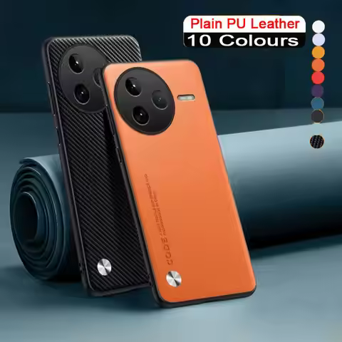 Case for POCO F7 Ultra Carbon Fiber PU Leather Cover for POCO F7 Pro F7Ultra F7Pro Matte Anti-Shock 