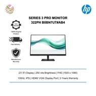 HP Series 3 Pro 21.5 inch FHD Monitor 322ph - B0BN7UT#AB4